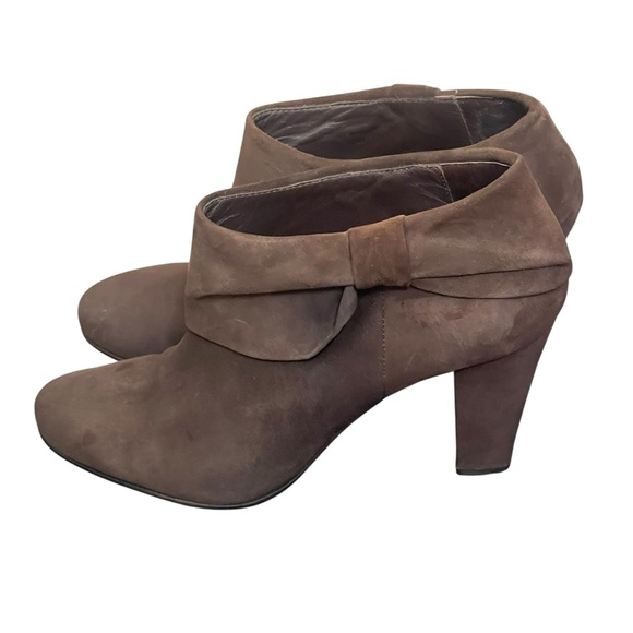 Kate Spade Chocolate Suede Heeled Booties size 9.5M - Picture 4 of 14